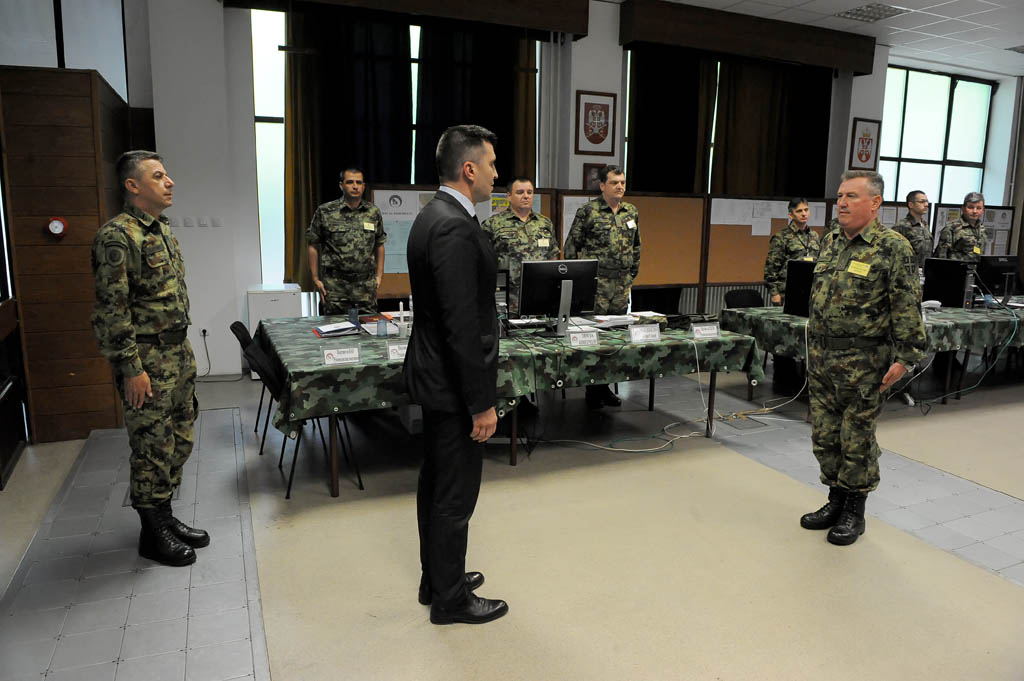 Ministar odbrane obišao rukovodstvo vežbe „Morava 2016“