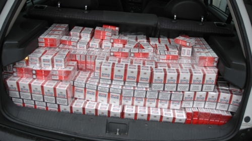 Policija zaplenila 5.000 paklica cigareta