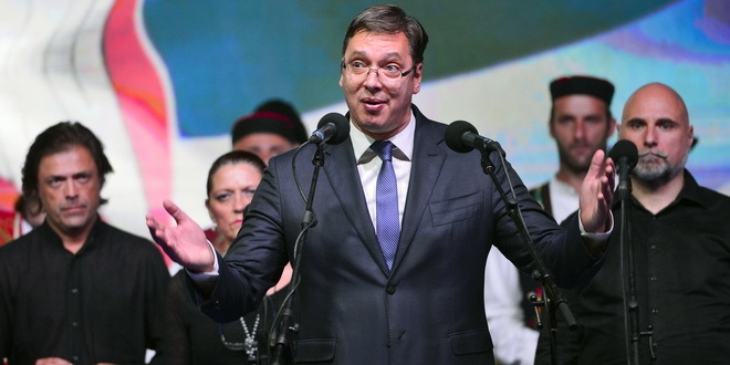 Nikad više Oluja: Aleksandar Vučić u Busijama (Foto Tanjug)