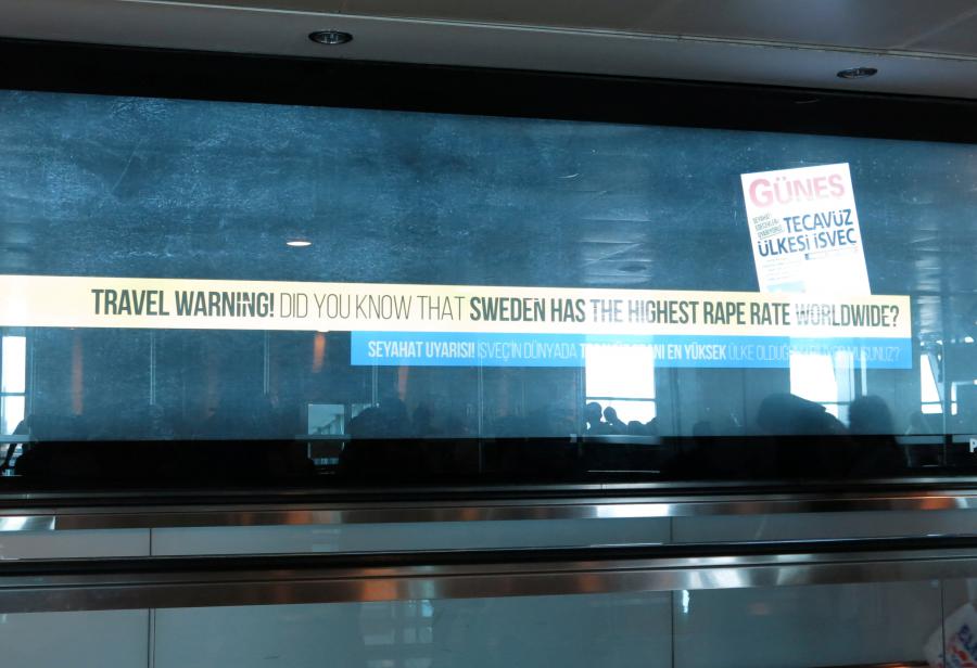 “Rat” Turske i Švedske reklamnim aerodromskim takama