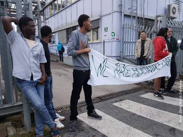 Protest migranata u Ljubljani