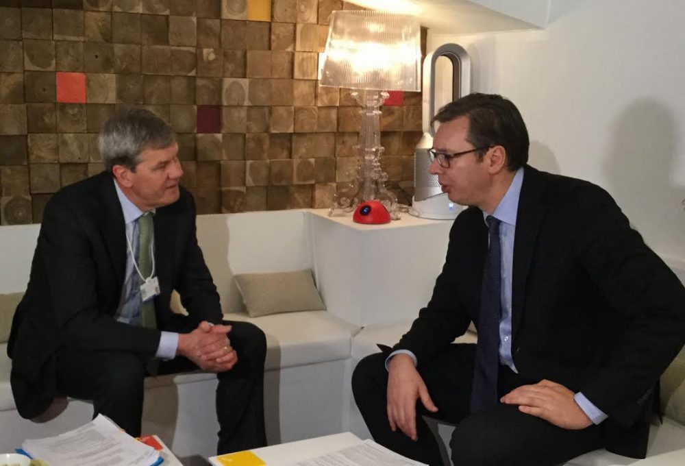Davos:  Vučić razgovarao sa predsednicom Švajcarse