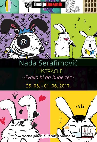 U Noćnoj galeriji Petak izložba ilustracija “Svako bi da bude zec” Nade Serafimović