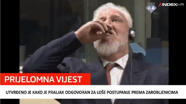 Izricanje presude šestorici lidera Herceg Bosne – Prljak popio ogtrov