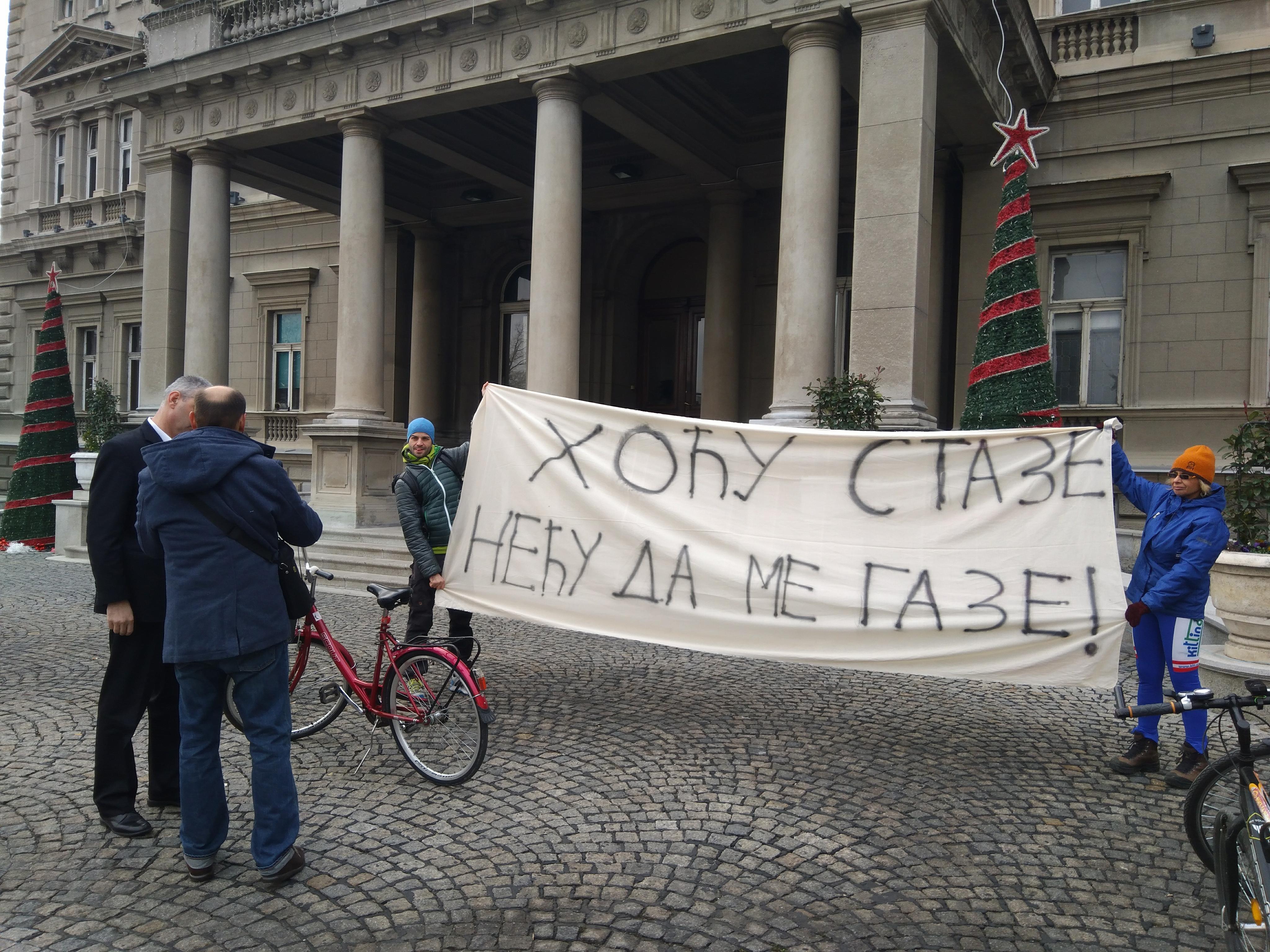 Protest Udruženja beogradskih biciklista