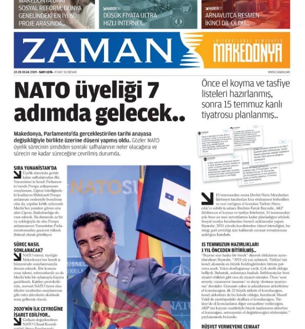 Makedonija: Turska zabranjuje list na turskom jeziku “Zaman”