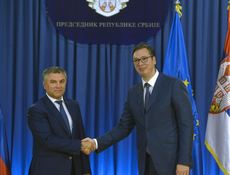 BEOGRAD: Predsednik Dume Volodin pred srpskim poslanicima