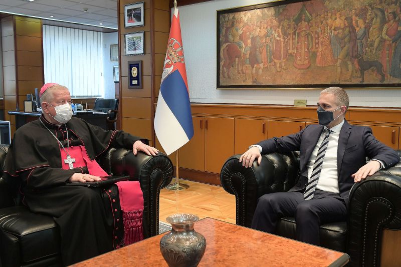 Stefanović razgovarao sa beogradskim nadbiskupom Hočevarom