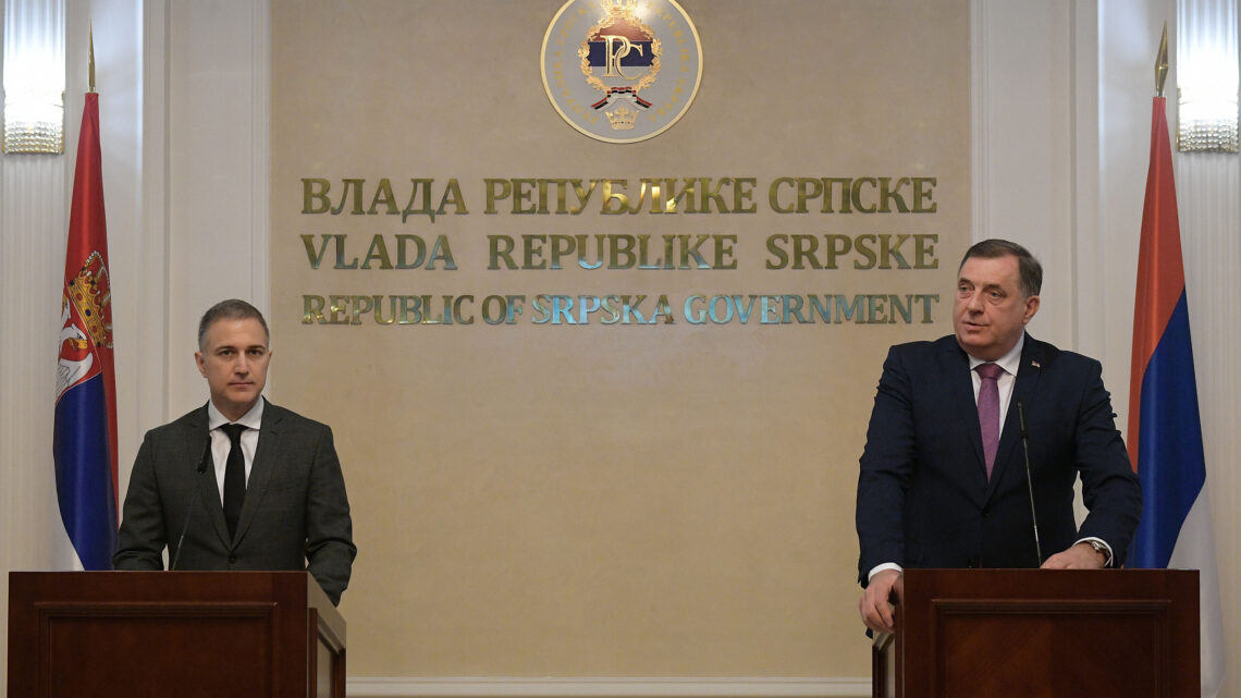 Sastanak ministra Stefanovića sa predsedavajućim Predsedništva BiH Dodikom u Banjaluci