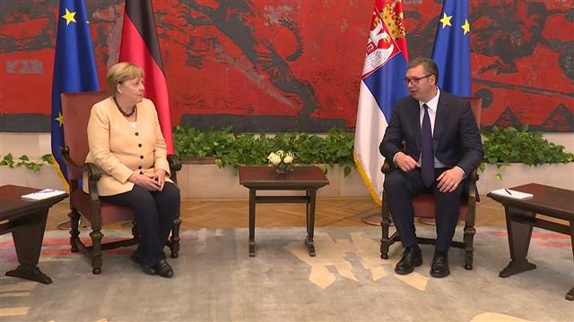Nemačka kancelarka Angela Merkel doputovala u posetu Srbiji