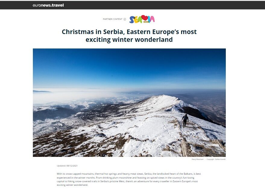 Preporuka zimskog odmora u Srbiji na globalnoj mreži Euronews
