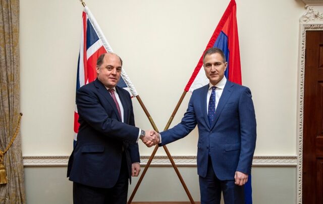 Sastanak ministra Stefanovića sa ministrom Volasom u Londonu