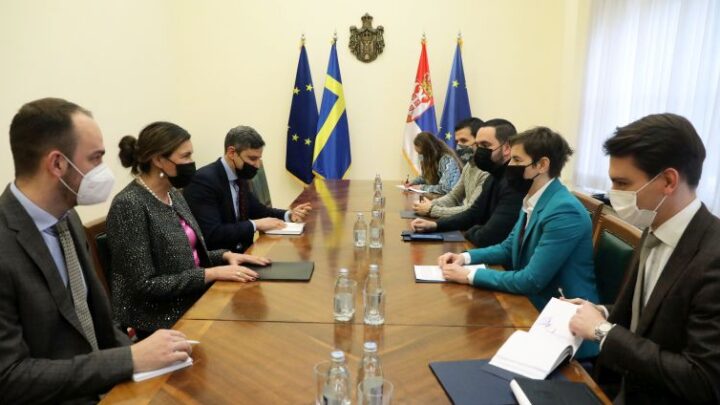Србија опредељена за унапређење билатералних односа са Шведском