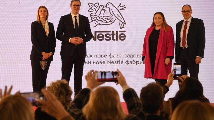 Vučić prisustvovao svečanosti povodom završetka prve faze radova na izgradnji nove fabrike kompanije “Nestle”
