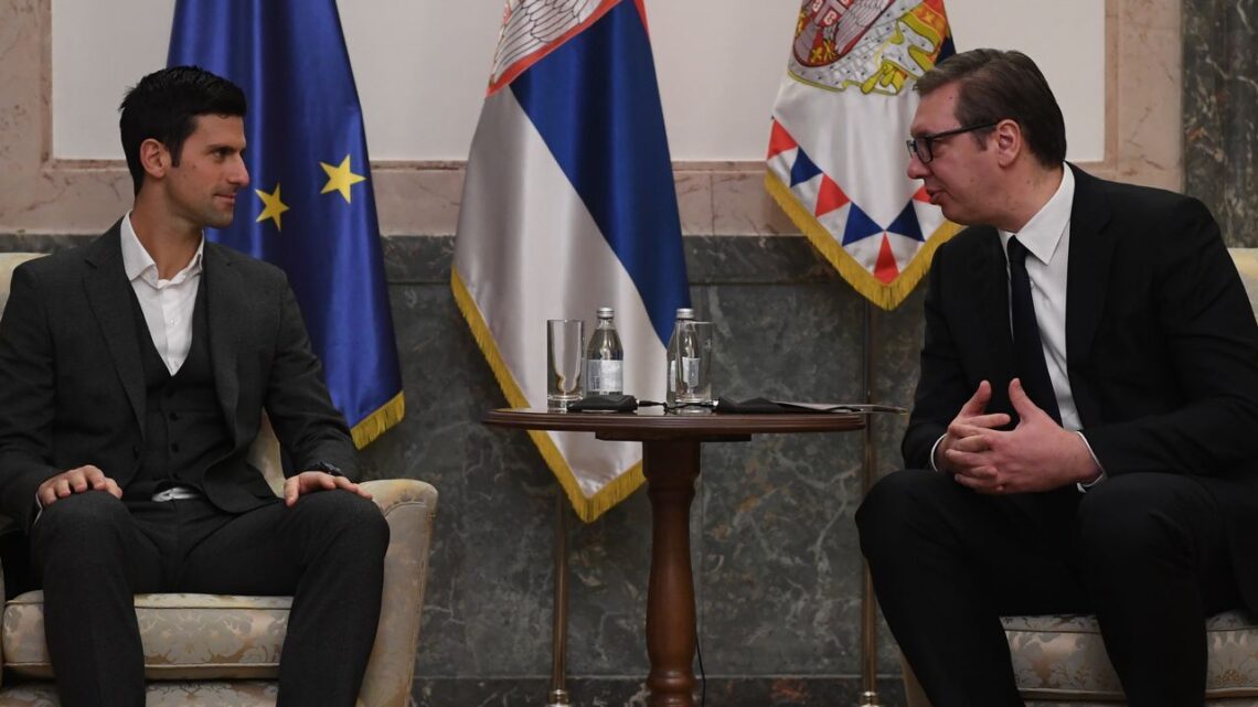 Predsednik Vučić sa Novakom Đokovićem