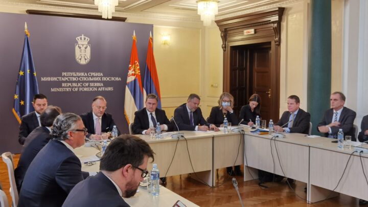 Селаковић разговарао са шефом Делегације ЕУ и амбасадорима држава чланица ЕУ