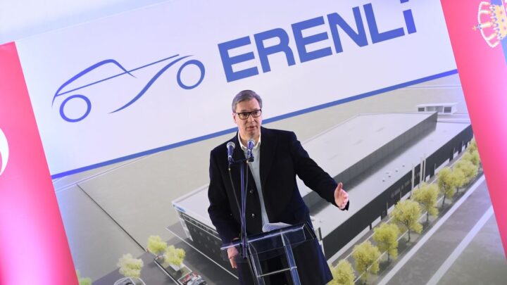 Vučić prisustvovao svečanosti povodom završetka prve faze radova na izgradnji nove fabrike kompanije Erenli u Leskovcu