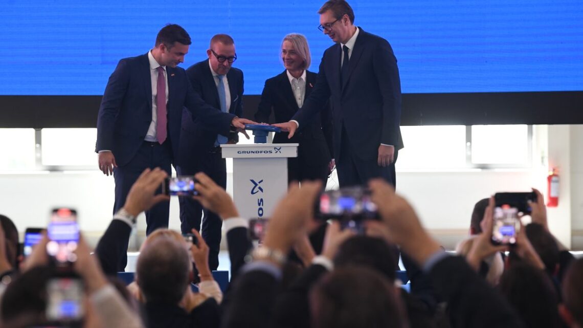 Vučić prisustvovao otvaranju novog proizvodnog pogona fabrike “Grundfos”