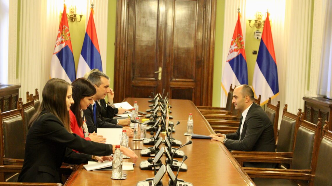 Председник Скупштине са представником Амбасаде Грузије