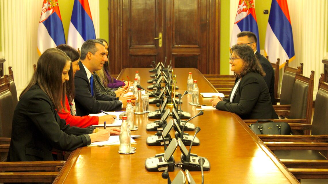 Председник Скупштине Србије са амбасадорком Румуније