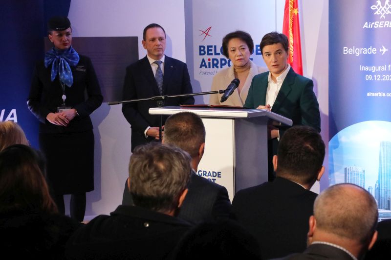 Let Beograd–Tjenđin učvrstiće privredne veze Srbije i Kine