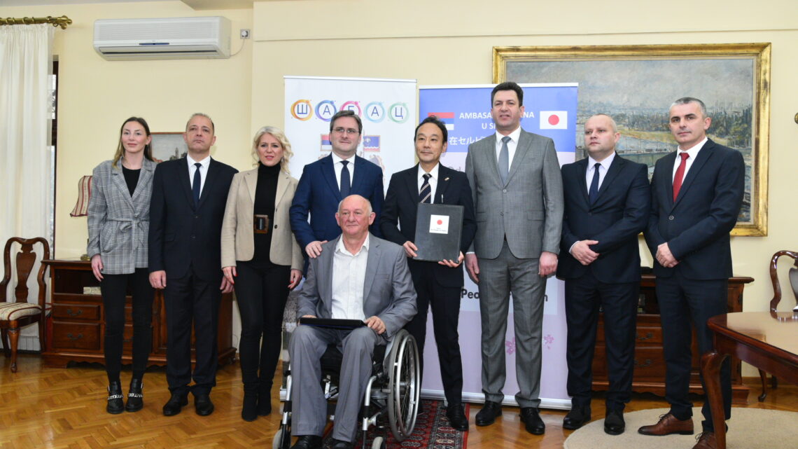 Амбасада Јапана донирала возило за особе са инвалидитетом у Шапцу