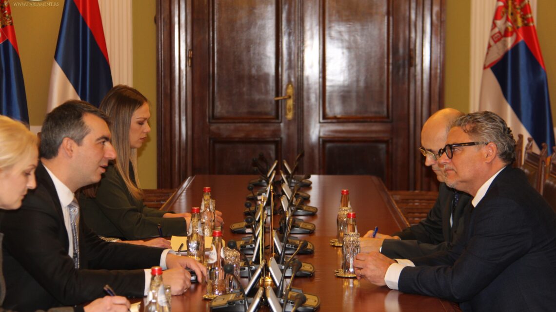 Председник Народне скупштине са амбасадором Чешке