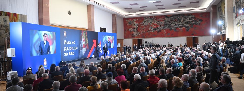 Predsednik na skupu povodom obeležavanja 100 godina penzijskog sistema u Srbiji