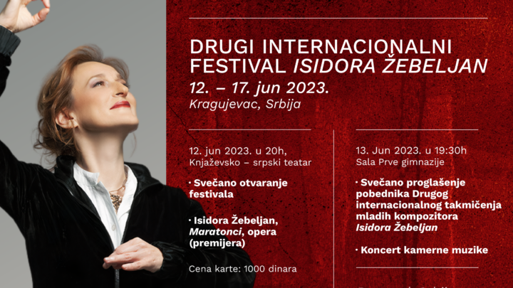 Počinje Drugi internacionalni festival Isidora Žebeljan