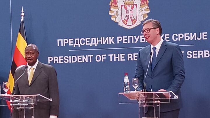 Susret predsednika Vučića i predsednika Musevenija