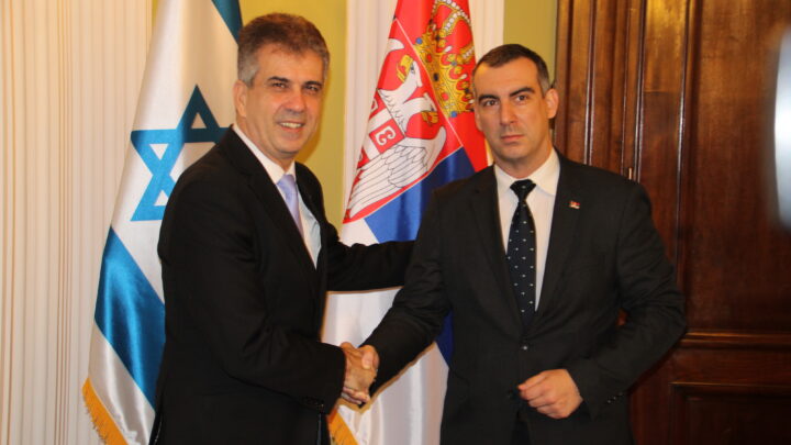 Председник Скупштине Србије са министром иностраних послова Израела