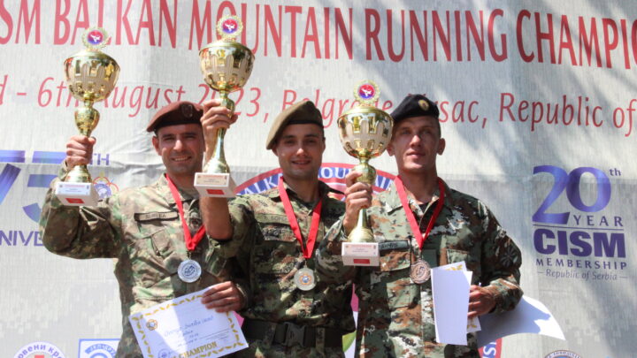 Tri medalje za Srbiju na Prvom CISM Balkanskom prvenstvu u planinskom trčanju