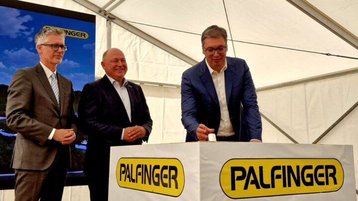 Predsednik Vučić prisustvovao obeležavanju početka radova na izgradnji fabrike kompanije “PALFINGER”