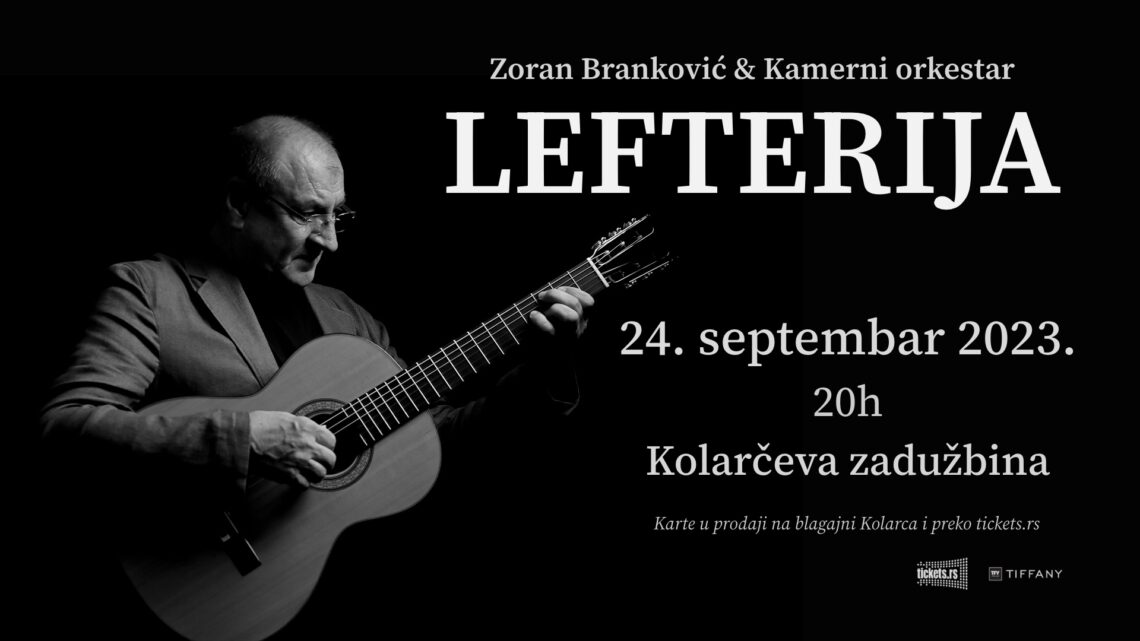 Zoran Branković i Kamerni orkestar – Lefterija 24. septembra na Kolarcu