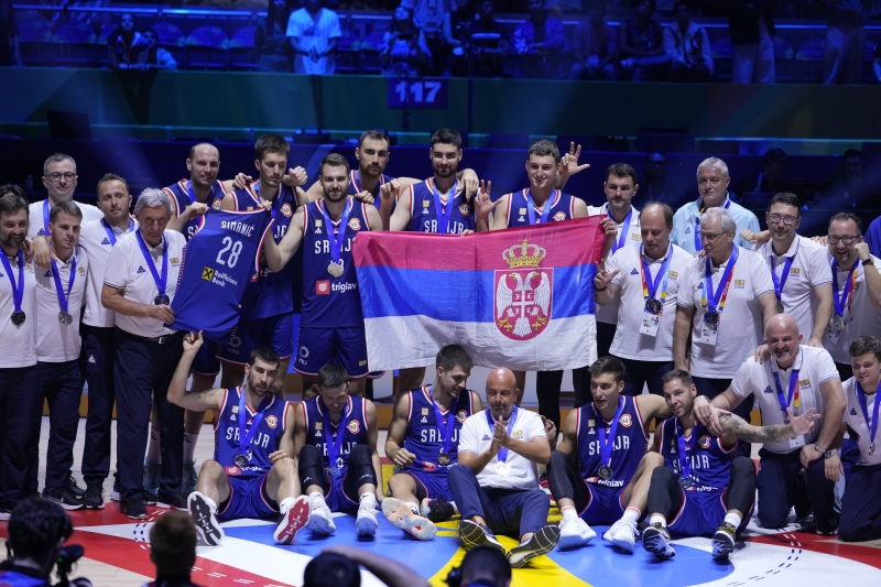 Košarkaška reprezentacija Srbije osvojila srebrnu medalju na Svetskom prvenstvu