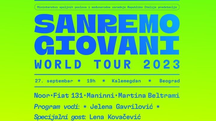 Sanremo Giovani World Tour 2023 stiže u Beograd