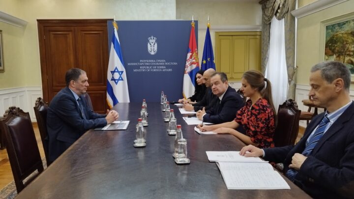 Министар Дачић се састао са амбасадором Израела