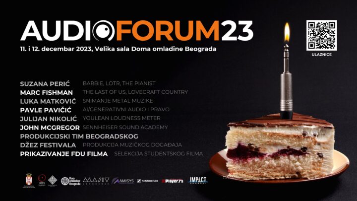 Jubilarni, 10. Audio Forum 11. i 12. decembra u Domu omladine Beograda