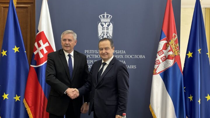 Министар Дачић примио у опроштајну посету амбасадора Словачке