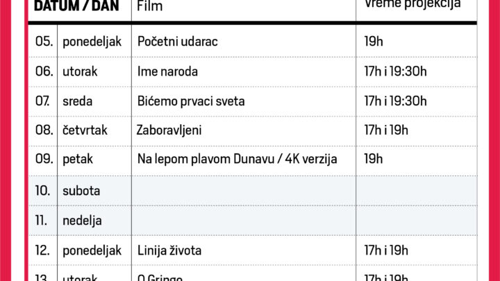 Odabrani naslovi Darka Bajića u sali Filmskog centra Srbije u mts Dvorani