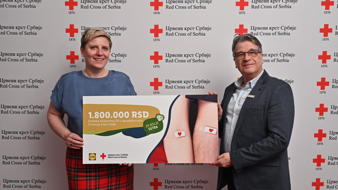 Црвени крст Србије и Лидл: За стабилније резерве крви