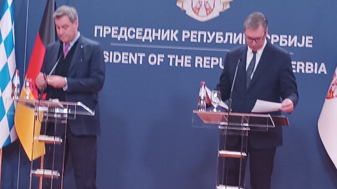 Susret Vučića sa bavarskim premijerom Zenderom
