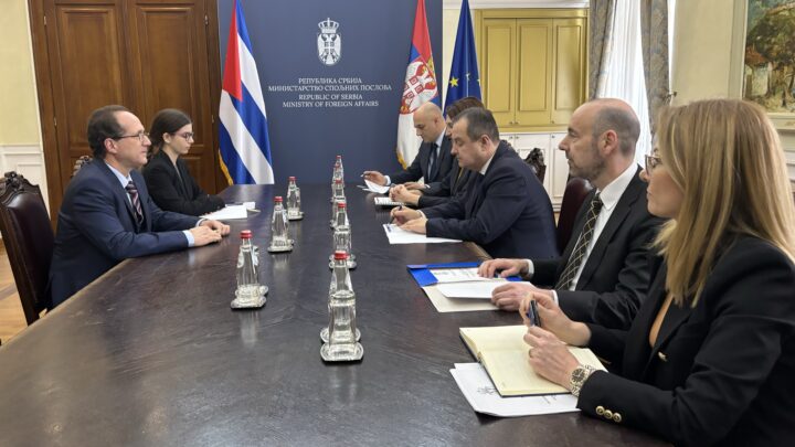 Министар Дачић разговарао са амбасадором Кубе