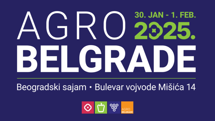 Agro Belgrade 2025 – 6. Međunarodni sajam voćarstva, povrtarstva i vinogradarstva od 30. januara do 1. februara na Beogradskom sajmu.