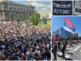 Održan protest sindikata i studenata ispred Vlade u Beogradu; u Novom Sadu obeleženo 6 meseci od pada nadstrešnice