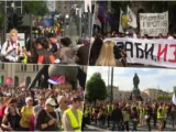 Održan protest „Hoćemo izbore“ u Beogradu, studenti biciklisti i pešaci stižu u Šabac