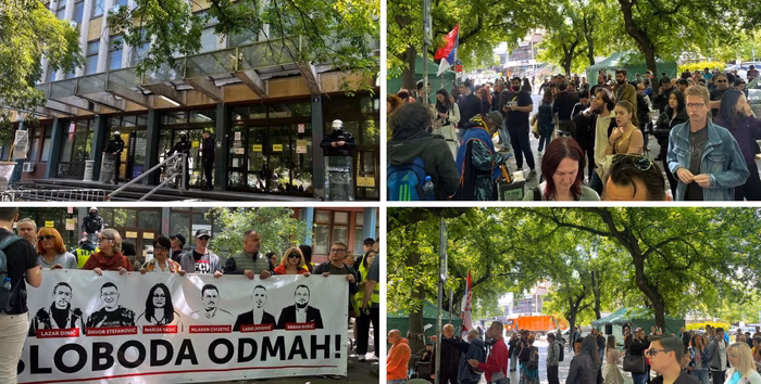 Dvojica aktivista i profesorka Vasić pušteni iz zatvorskog pritvora, za ostale vraćen predmet na odlučivanje, protest u Čačku do 23 časa