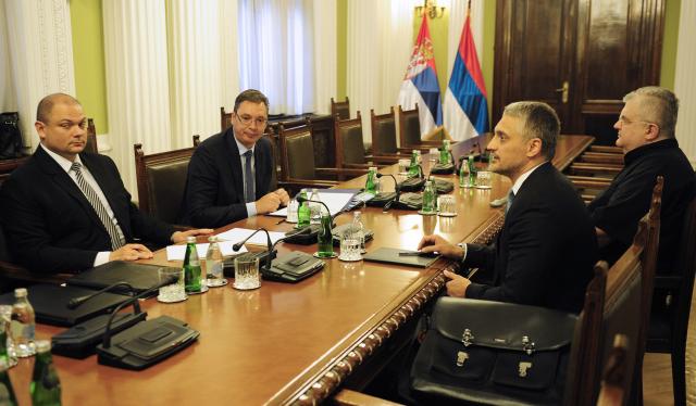 Aleksandar Vučić razgovarao sa Jovanovićem i Čankom